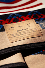 Load image into Gallery viewer, Pendleton blanket Code Talker Label "To honor the Navajo serving"
