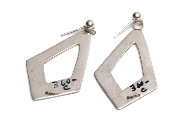 Geometric Post Drop Earrings
