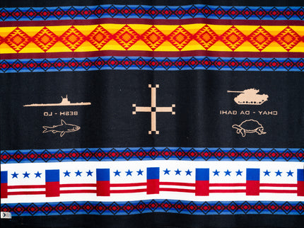 Code Talker blanket by Pendleton Back view
