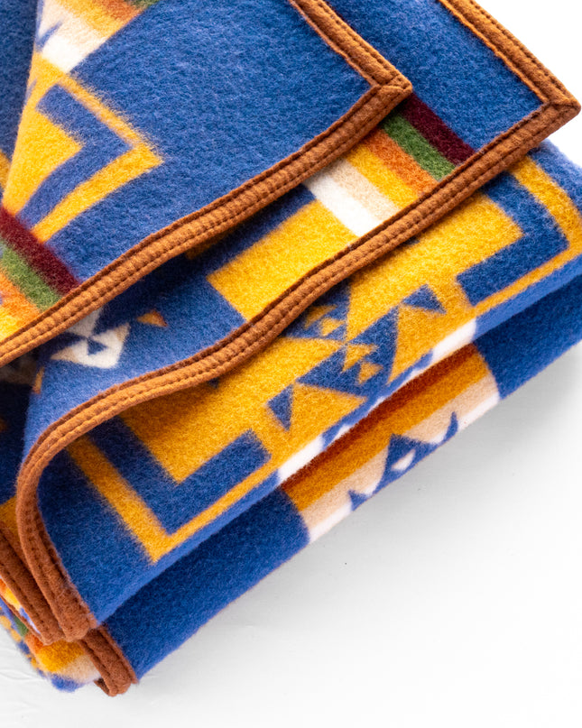 Pendleton Blanket Blue and Yellow