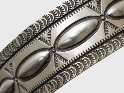 Josiah F. Smith Silver Stamped Bracelet