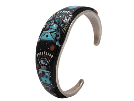 Ervin P. Tsosie Yei 3-D inlaid bracelet
