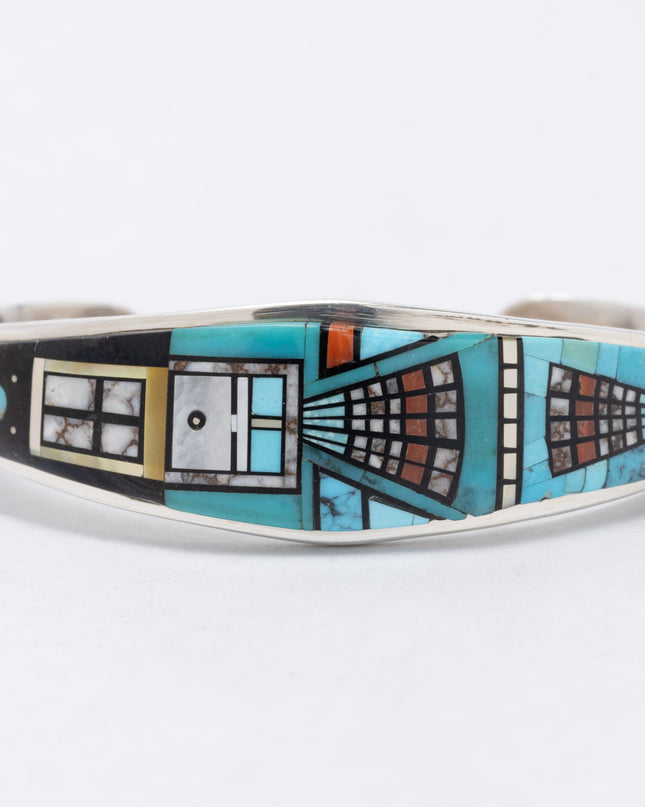 Ervin P. Tsosie Abalone Inlaid Bracelet