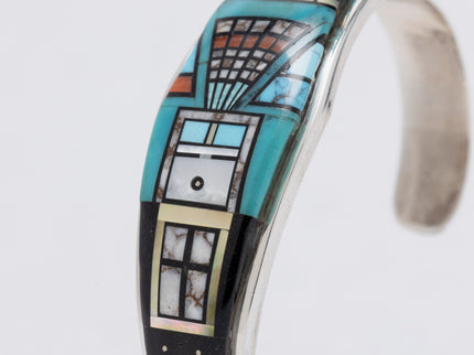 Ervin P. Tsosie Abalone Inlaid Bracelet