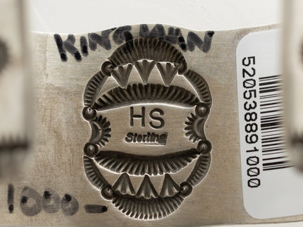 Kingman Turquoise Slim Cuff by Herman Smith