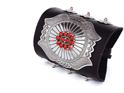 Lee Charley Coral and Silver Black Bow Guard