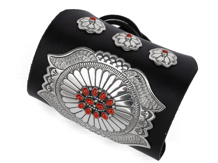 Lee Charley Coral and Silver Black Bow Guard