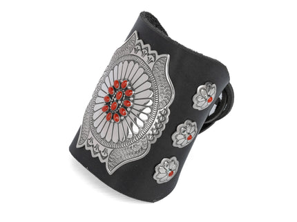 Lee Charley Coral and Silver Black Bow Guard