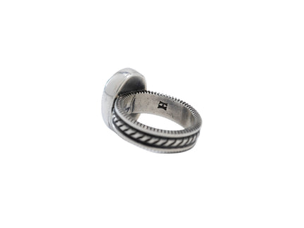 Slim Stamped Band By Navajo Silversmith Harrison Jim