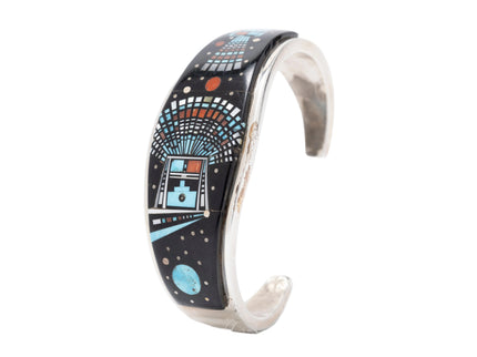 Ervin P. Tsosie Double Yei Inlaid Bracelet