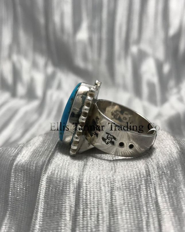 Benson Manygoats Sleeping Beauty Turquoise Ring