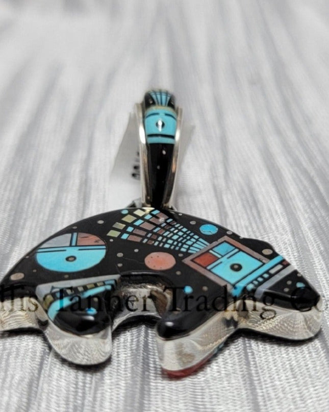 Ervin P. Tsosie Inlay Pendant