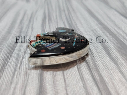 Ervin P. Tsosie Inlaid Bear Pin