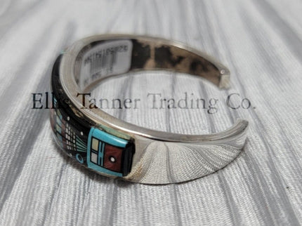 Ervin P. Tsosie Lapis Inlaid Bracelet