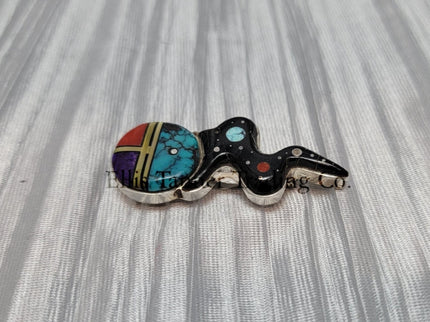 Ervin P. Tsosie Sugilite Inlaid Face Pin