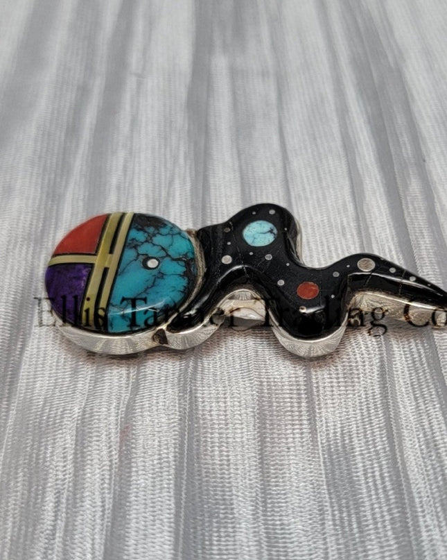 Ervin P. Tsosie Sugilite Inlaid Face Pin