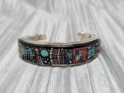 Ervin P. Tsosie Thin Inlaid Bracelet