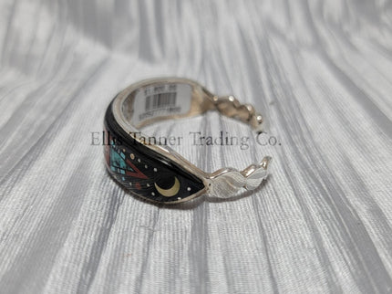 Ervin P. Tsosie Thin Inlaid Bracelet