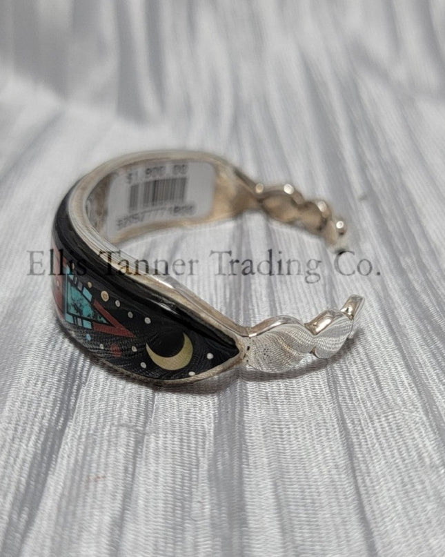Ervin P. Tsosie Thin Inlaid Bracelet