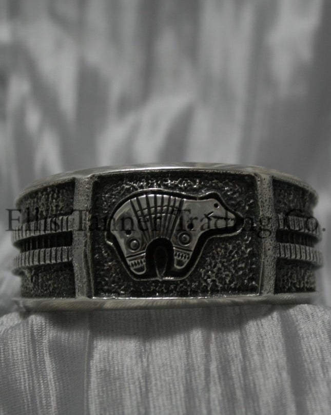 Harrison Jim Silver Bear Overlay Bracelet