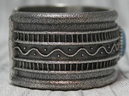 Harrison Jim with Morenci Turquoise Bracelet